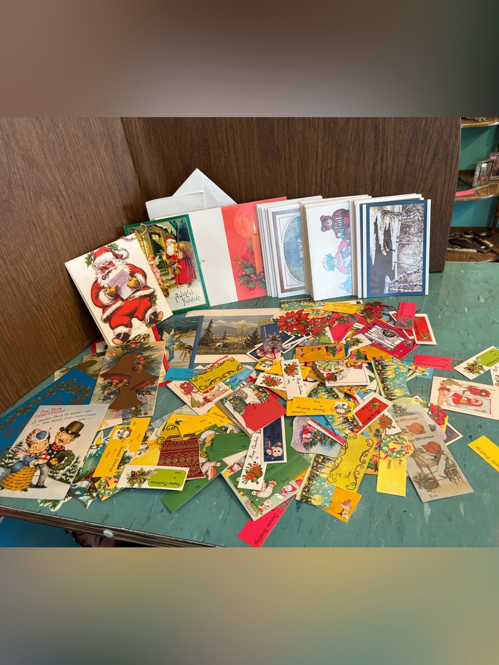Large bundle Christmas card gift tags unused ephemera lot 1950’s -1980’s